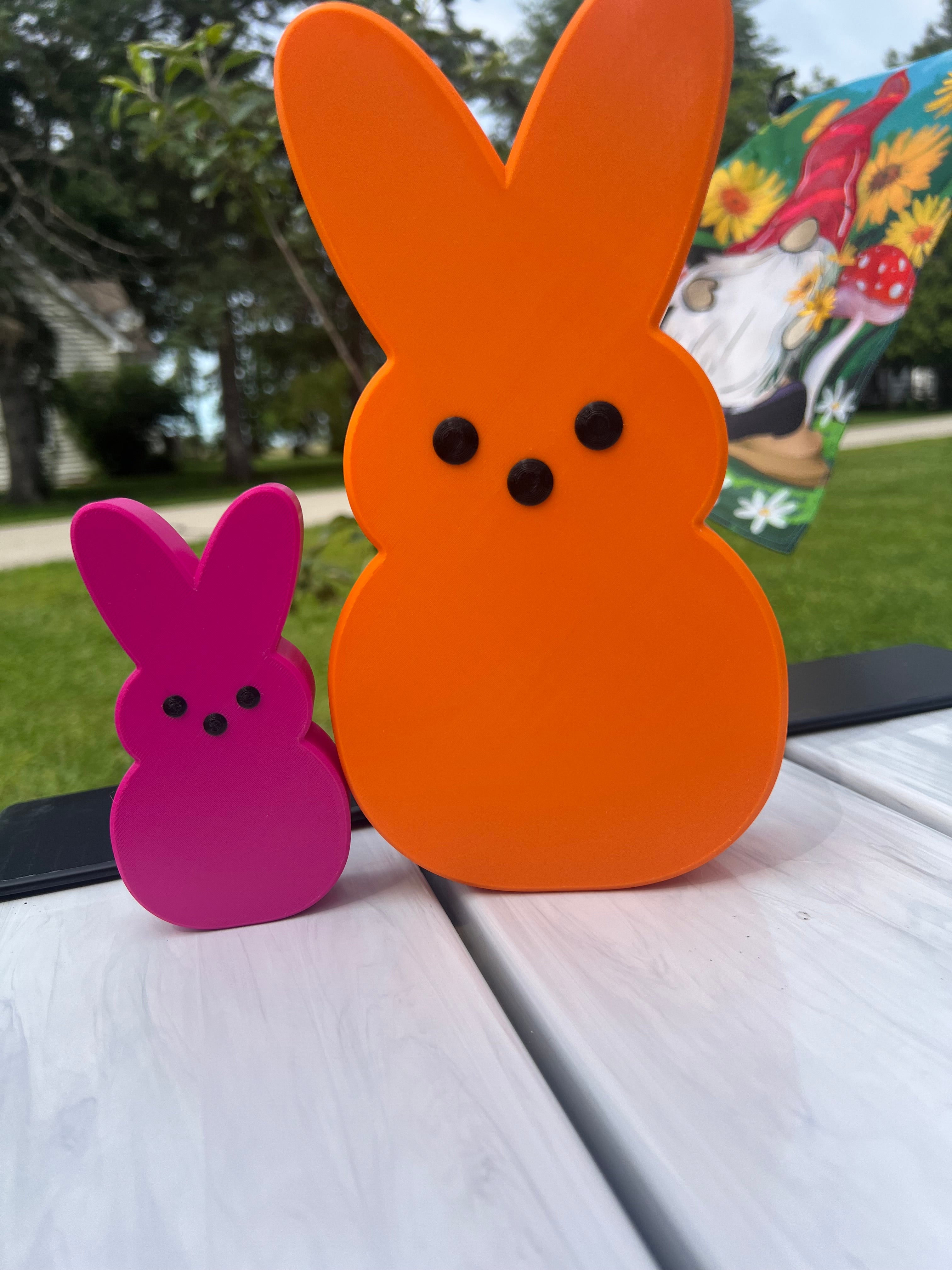3-D Printed Peep Bunny Duo